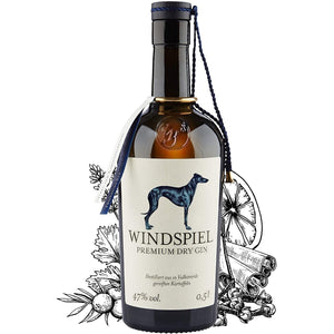 Windspiel Premium Dry Gin 47٪ جلد. 0,5،XNUMX لیتر