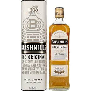 ویسکی ایرلندی اصل سه گانه تقطیر شده Bushmills 40% جلد. 0,7 لیتر در جعبه هدیه