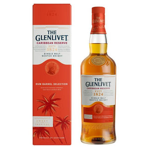 Glenlivet Caribbean Reserve Single Malt Scotch Whiskey 40% Vol. 0,7 لیتر در جعبه هدیه