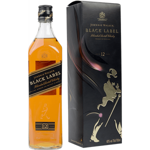 Johnnie Walker BLACK LABEL 12 Years Old Blended Scotch Whiskey 40٪ Vol. 0,7 لیتر در Giftbox