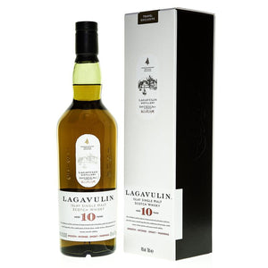 Lagavulin 10 ساله ویسکی تک مالت 43٪ جلد. 0,7،XNUMX لیتر در Giftbox