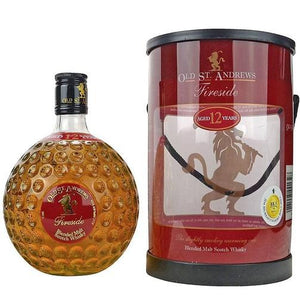 Old St. Andrews FIRESIDE 12 Years Old Blended Malt Scotch Whiskey 40٪ Vol. 0,7،XNUMX لیتر در Giftbox