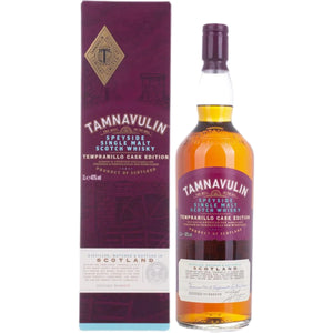 Tamnavulin TEMPRANILLO CASK Speyside Single Malt Scotch Whiskey 40% Vol. 1 لیتر در جعبه هدیه