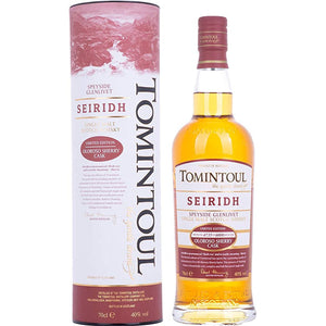 Tomintoul SEIRIDH Speyside Glenlivet OLOROSO SHERRY CASK Limited Edition 40٪ جلد. 0,7 لیتر در گیفت باکس