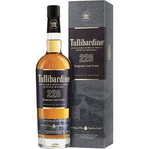 Tullibardine 228 Burgundy Finish Highland Single Malt اسکاچ ویسکی 43٪ جلد. 0,7 لیتر در گیفت باکس