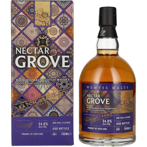 Wemyss Malts NECTAR GROVE ترکیبی از مالت BATCH STRENGTH 54% Vol. 0,7 لیتر در جعبه هدیه