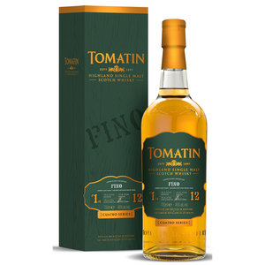 گوجه فرنگی 12 ساله CUATRO SERIES Highland Single Malt FINO 46٪ جلد. 0,7 در Giftbox